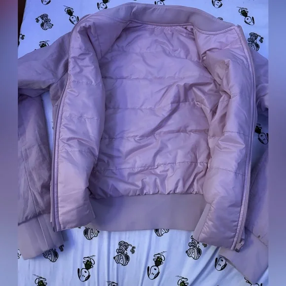 Lululemon dusty pink bomber jacket size small like new - Picture 2 of 13